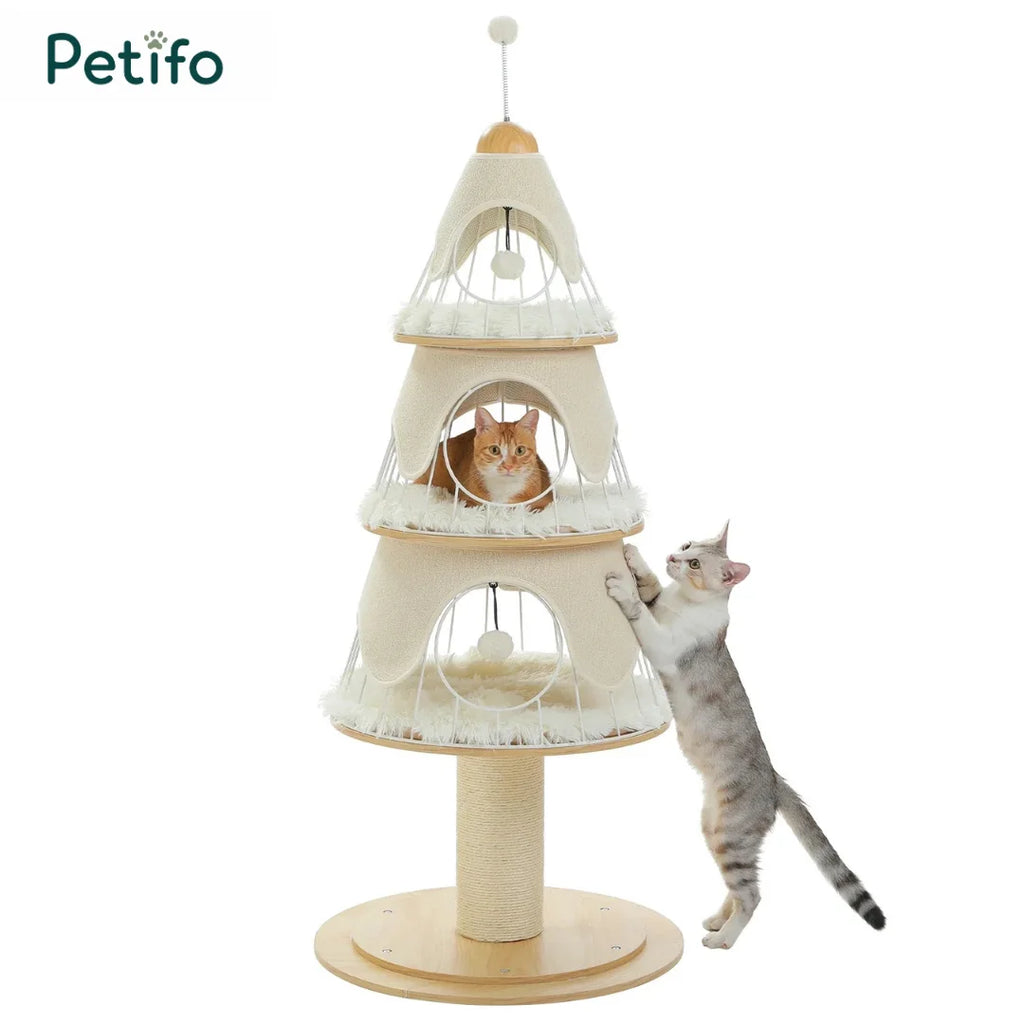 Albero per gatti a forma di albero di Natale