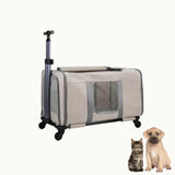 Trasportino con ruote per animali domestici
