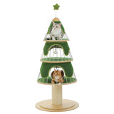 Albero per gatti a forma di albero di Natale