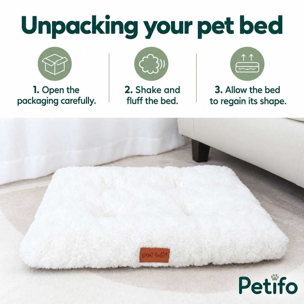 Open carefully, shake and fluff, and allow CozyCloud to regain its shape