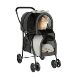 Passeggino doppio Detixy per animali