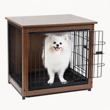 Tavolino con cuccia per cani integrata