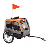 Rimorchio spazioso per bici per cani PawHut
