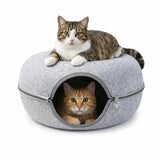 Cuccia a forma di ciambella per gatti
