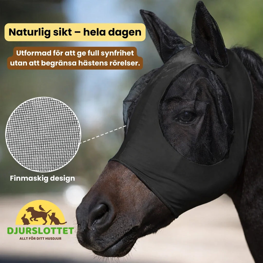 Horse mask with ear protection Natural vision – all day long - Petifo