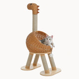 Albero tiragraffi per gatti a forma di dinosauro
