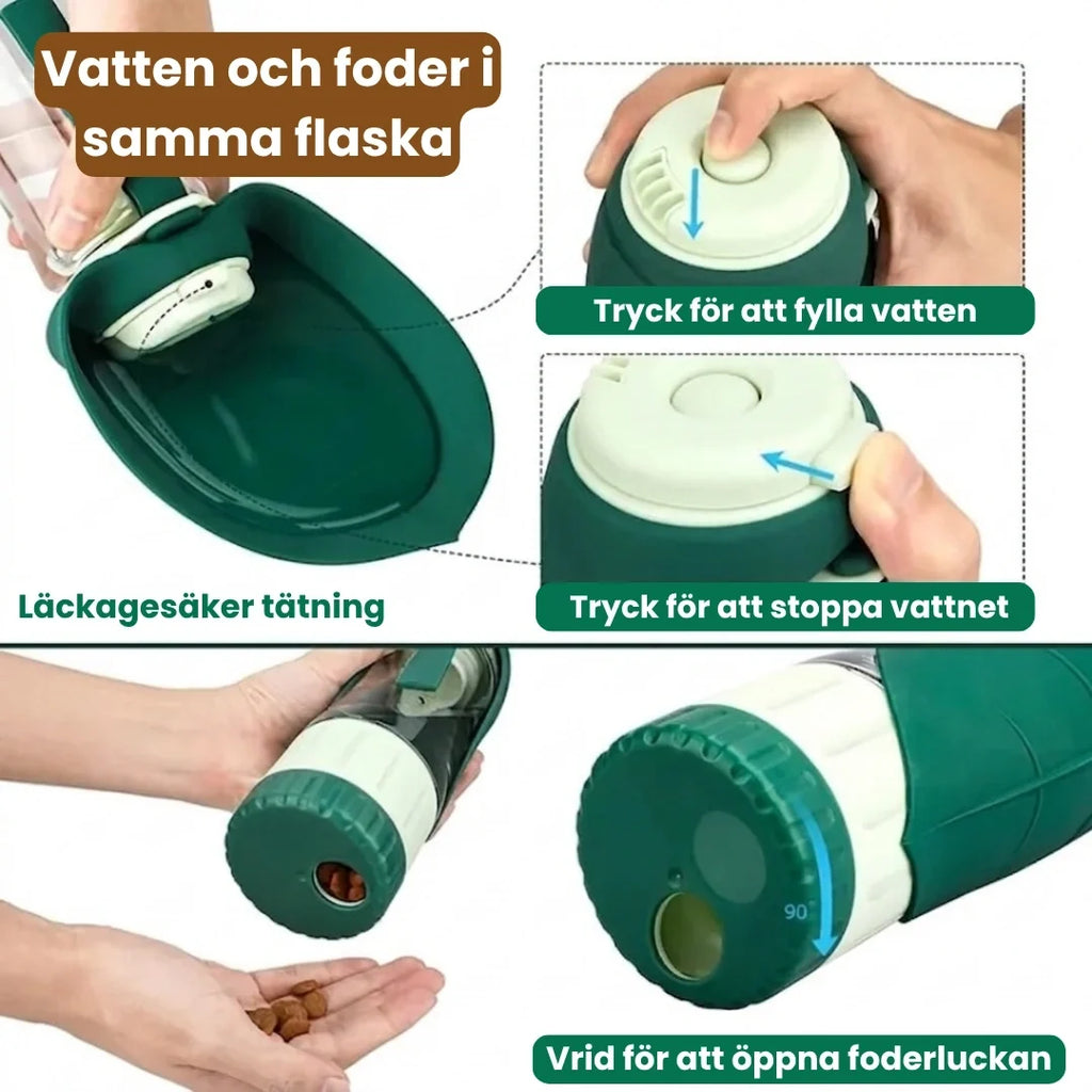 Leaf Bottle Water and food in the same bottle - Petifo