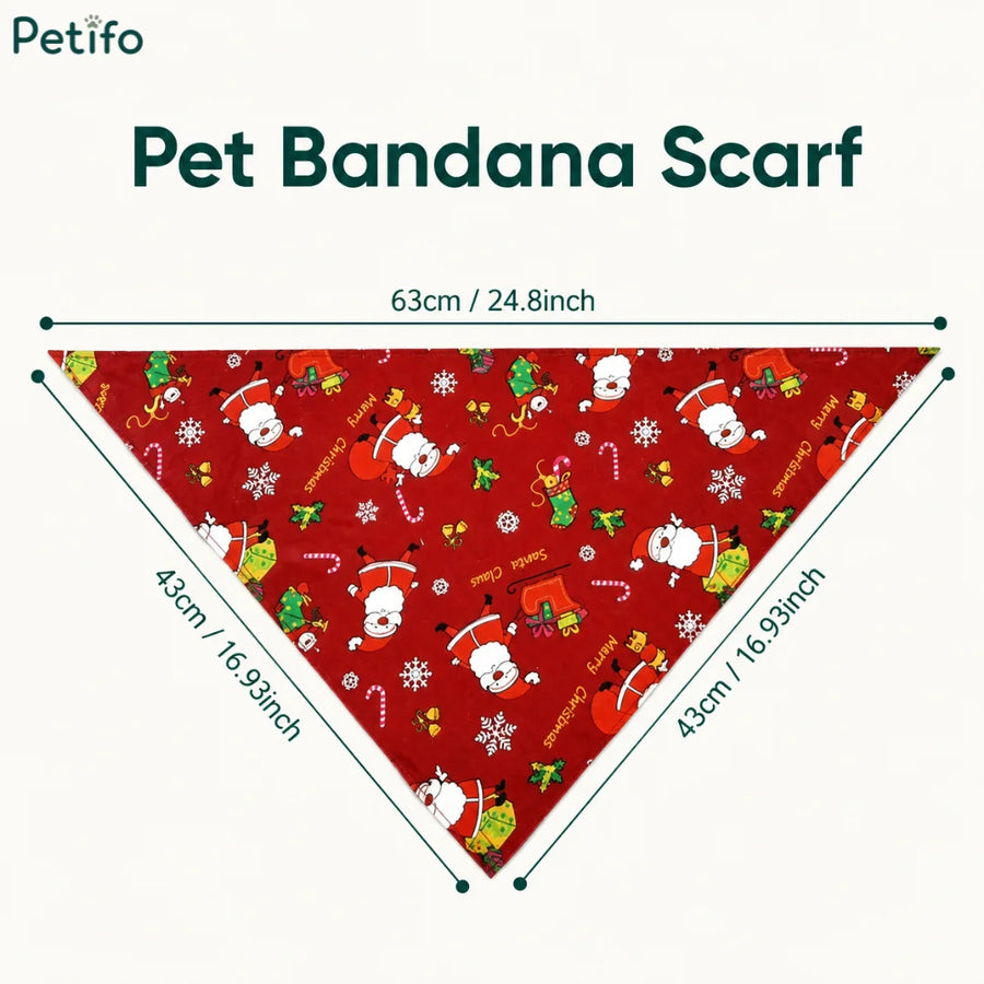 Guida alle misure della bandana natalizia per cani