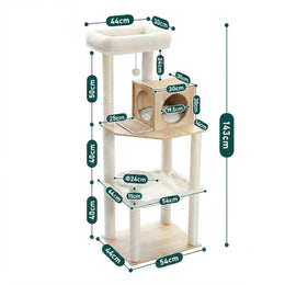 143 cm Beige