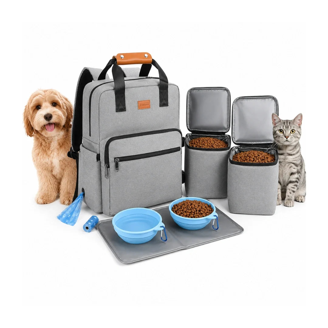 PawsPack Storage Backpack for Pets product image grey - Petifo