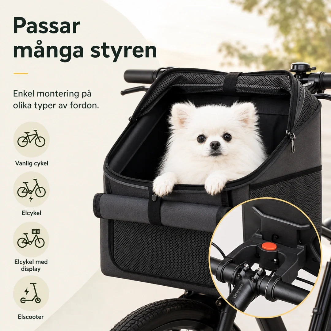 Pendlo bike basket that fits most handlebars - Petifo