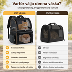 PetPacker Double Backpack comparison vs ordinary carrier bag - Petifo