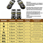 Product size of SnowGrip Waterproof Dog Shoes (Reflective) - Petifo