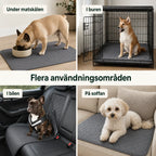 PupClean Washable Puppy Pad under the food bowl - Petifo