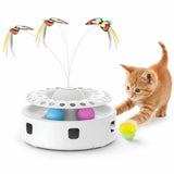 Gioco interattivo per gatti Felineo 3-in-1 con farfalla