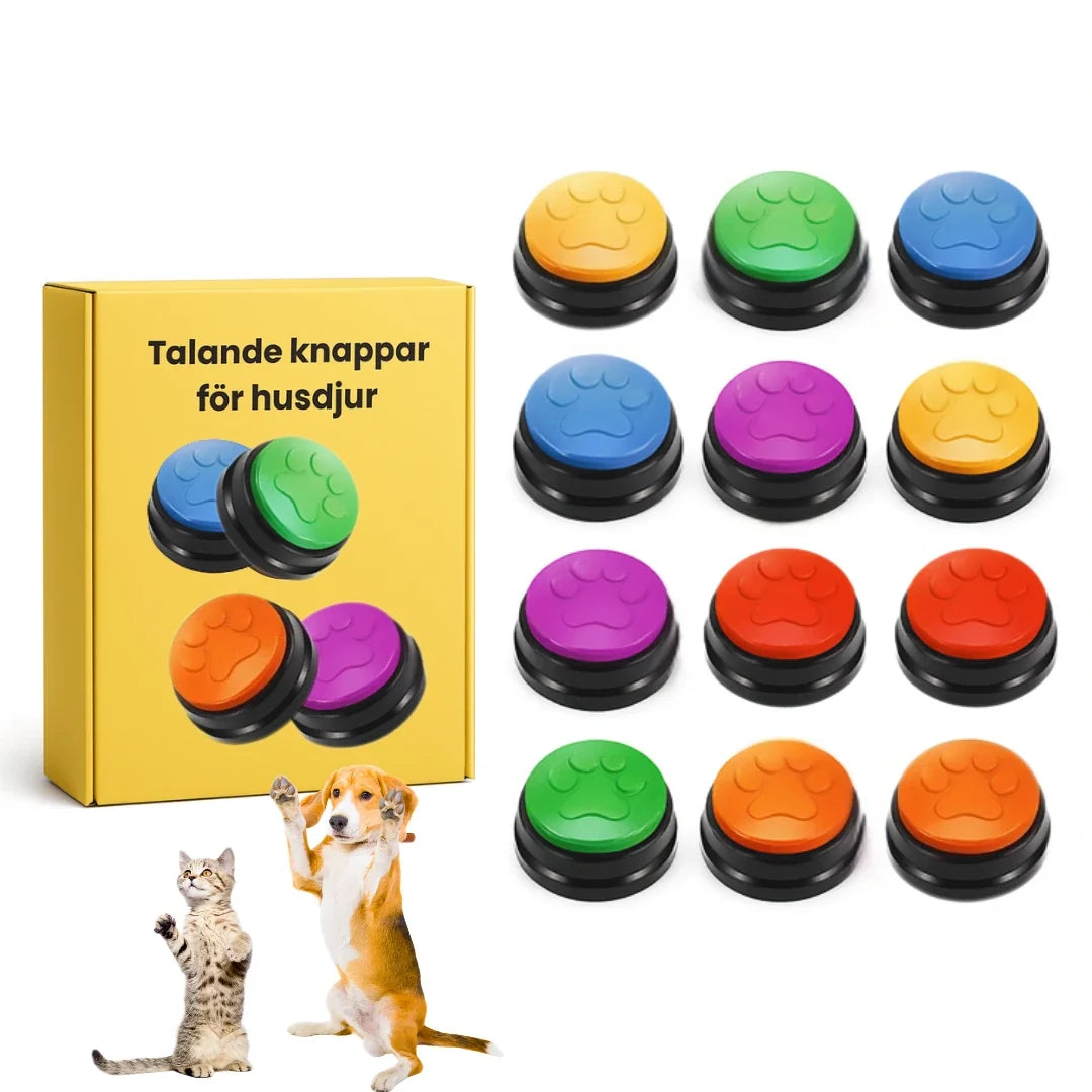 Talking buttons for pets 12 pack - Petifo