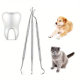Set da 3 raschietti per il tartaro per cani e gatti