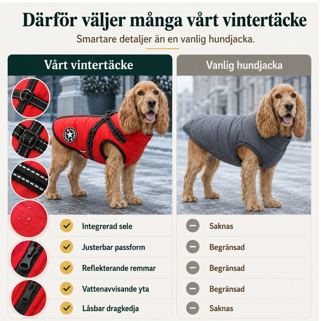 Winter coat for dogs vs ordinary - Petifo