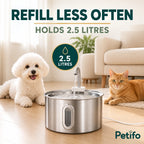 PawHut 2.5 L Cat Water Fountain – capacity - Petifo