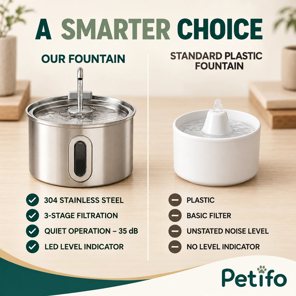 PawHut 2.5 L Cat Water Fountain – comparison - Petifo