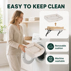 Removable machine-washable cushion for the PawHut cat bed - Petifo