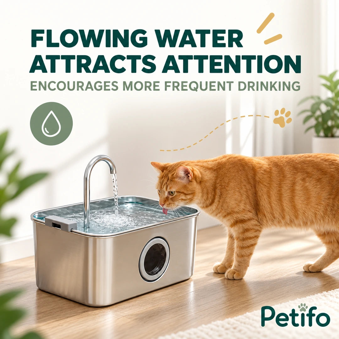 PawHut 3.2 L Pet Water Fountain – flowing water - Petifo