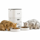 Distributore automatico di cibo per animali PawHut da 4 L con due ciotole