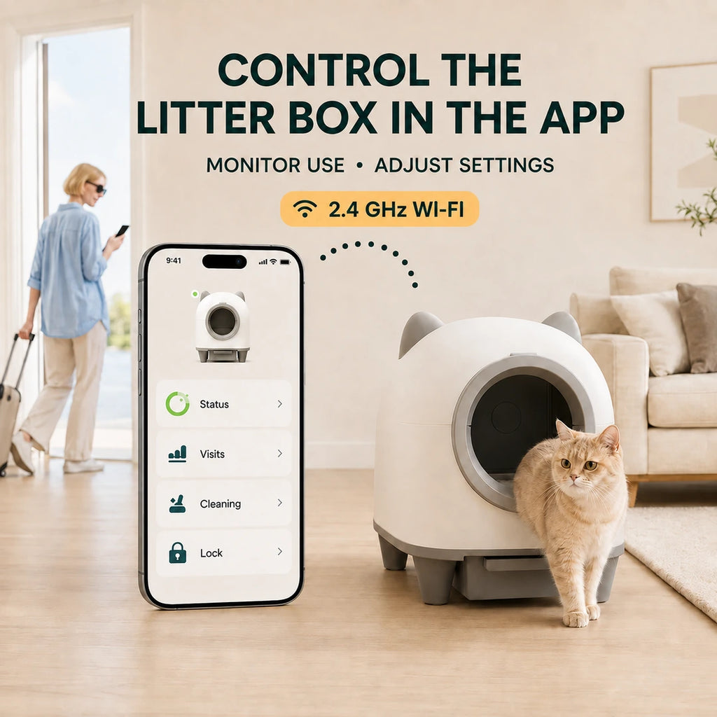 Tuya app control for the PawHut automatic litter box - Petifo
