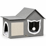 Casa per gatti con tiragraffi PawHut