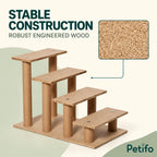 PawHut Four-Step Pet Stairs – construction - Petifo