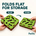Purrnivo felt cat puzzle folding flat for compact storage - Petifo