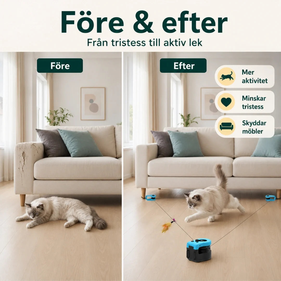 Purrnivo Automatic String Toy for Cats after - Petifo