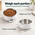 UpFeed Pro Pet Bowl with Scale, product view 3 - Petifo